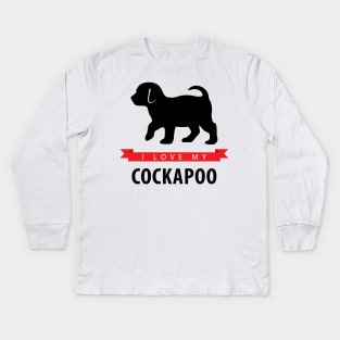 I Love My Cockapoo Kids Long Sleeve T-Shirt